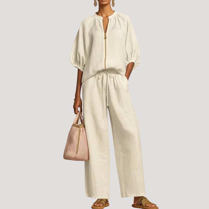 Willa | Zip Front Two Piece Set