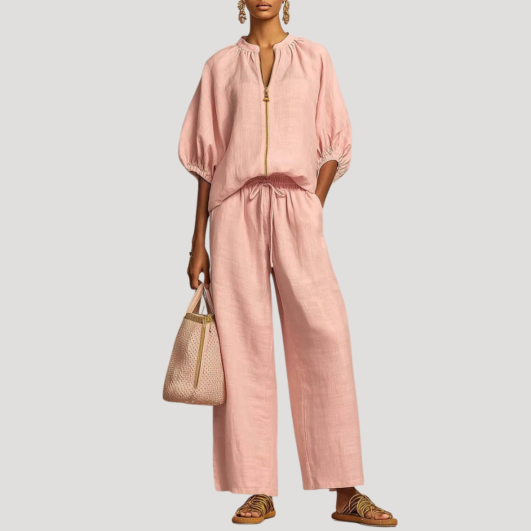 Willa | Zip Front Two Piece Set