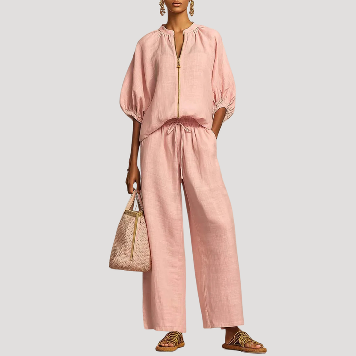 Willa | Zip Front Two Piece Set
