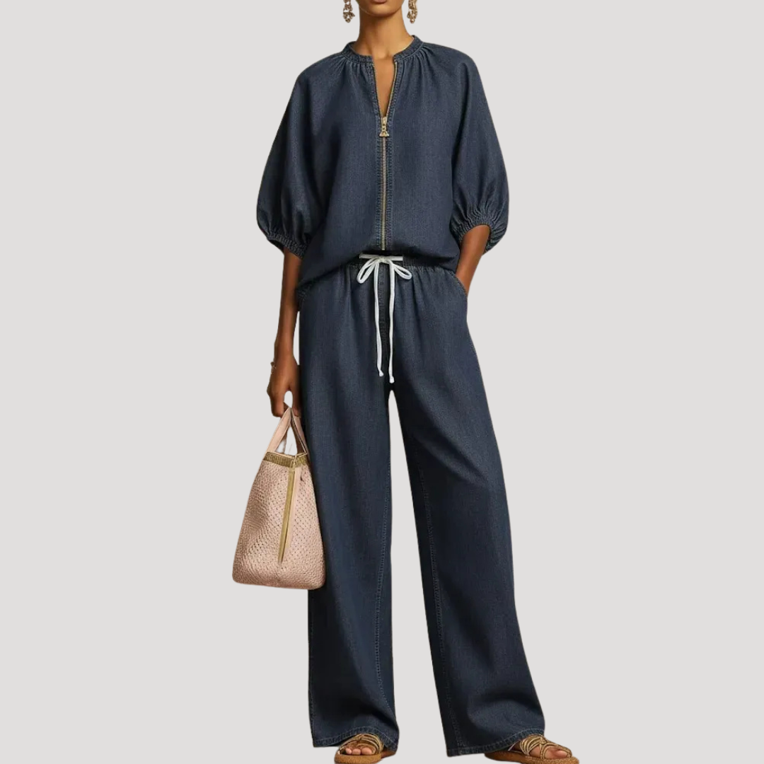 Willa | Zip Front Two Piece Set