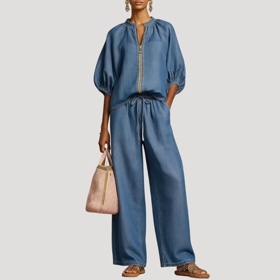 Willa | Zip Front Two Piece Set